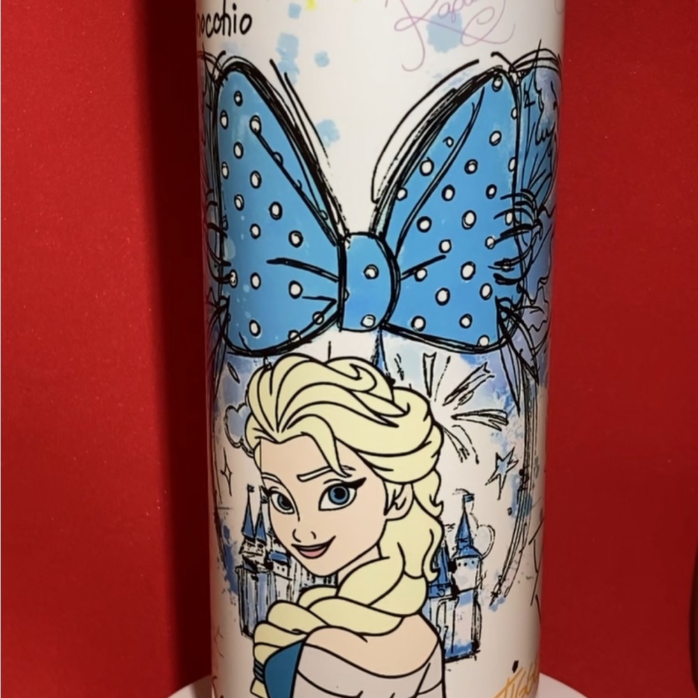 Disney Frozen Elsa Blue and White Drinkware
